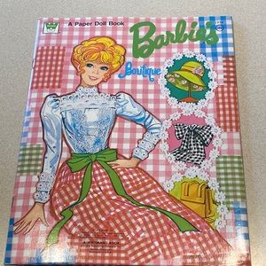 Barbie's Boutique Paper Doll Book VINTAGE